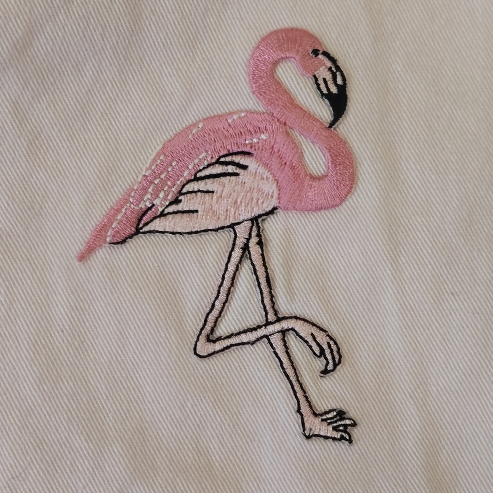 Pink Flamingo and Rhinestone Pants XL - Picture 3 of 15